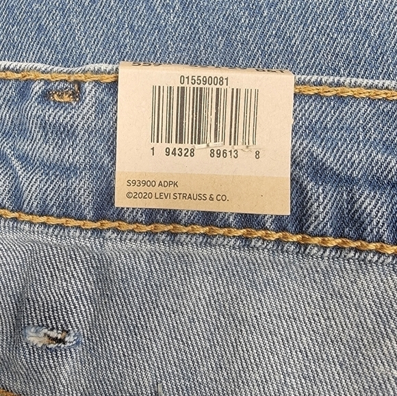 NEW LEVIS BIG & TALL 559 RELAXED STRAIGHT STRETCH JEANS 52X29 MEDIUM WASH NWT - Picture 6 of 10